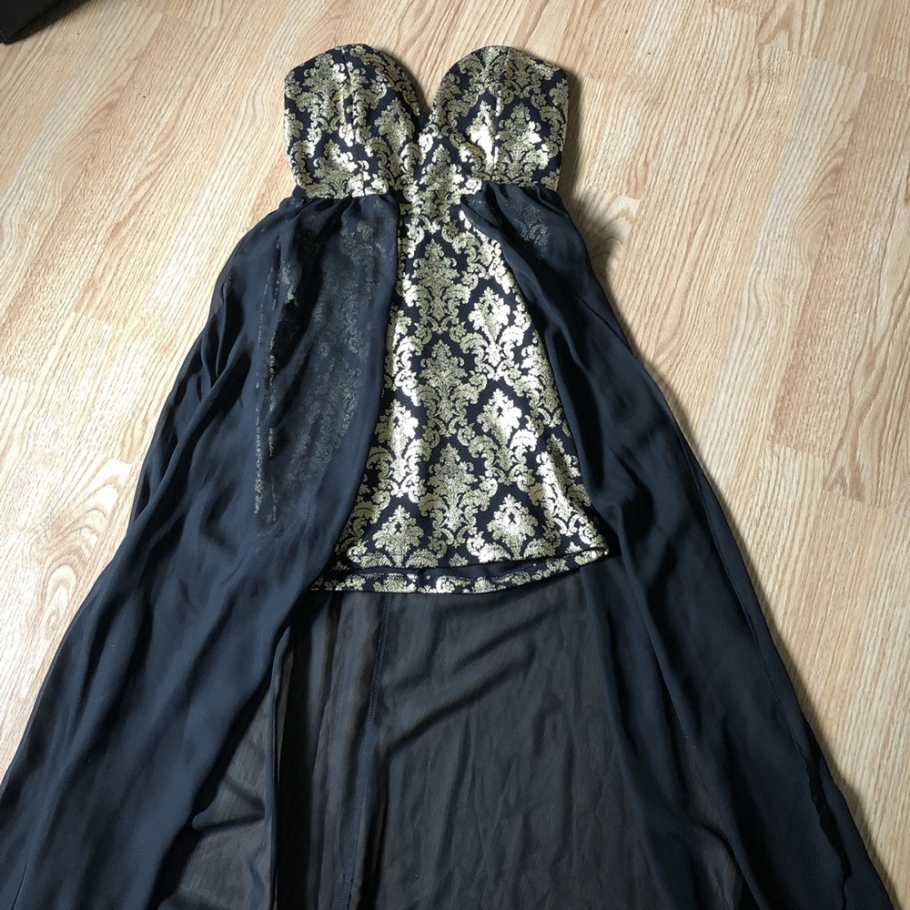 Black and gold agaci dress